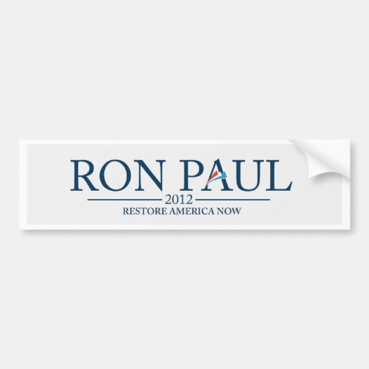 Ron Paul 2012 Bumpersticker (Voorkant)