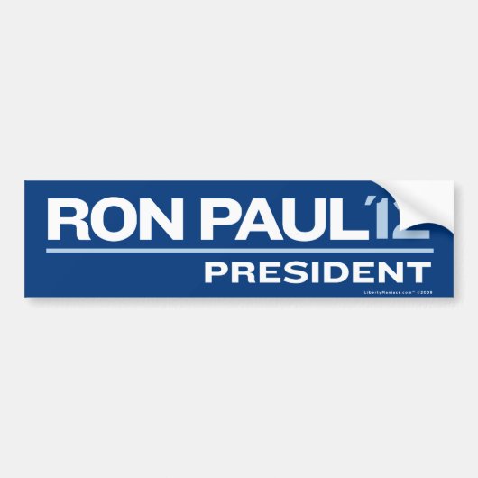 Ron Paul 2012 Bumpersticker (Voorkant)