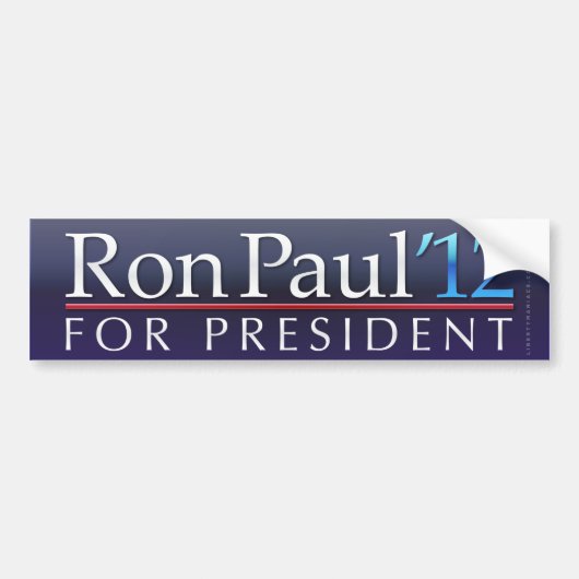 Ron Paul 2012 Bumpersticker (Voorkant)