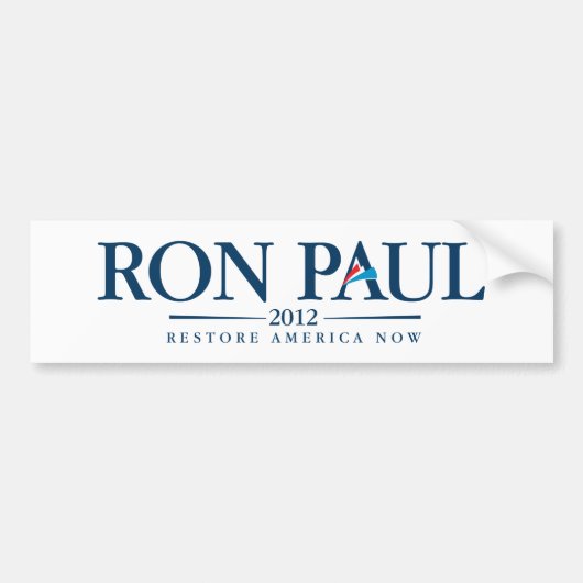 Ron Paul 2012 Bumpersticker (Voorkant)