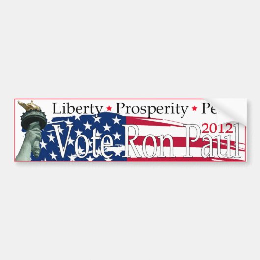 Ron Paul 2012 Bumpersticker (Voorkant)