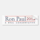 Ron Paul 2012 Een echt conservatief Bumpersticker (Voorkant)
