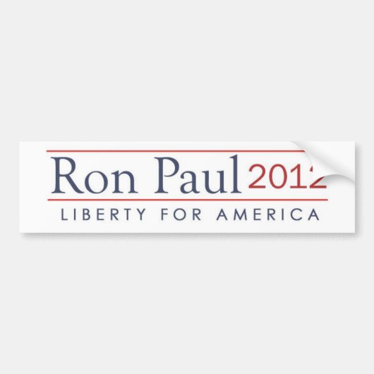 Ron Paul 2012 Liberty for America Bumpersticker (Voorkant)