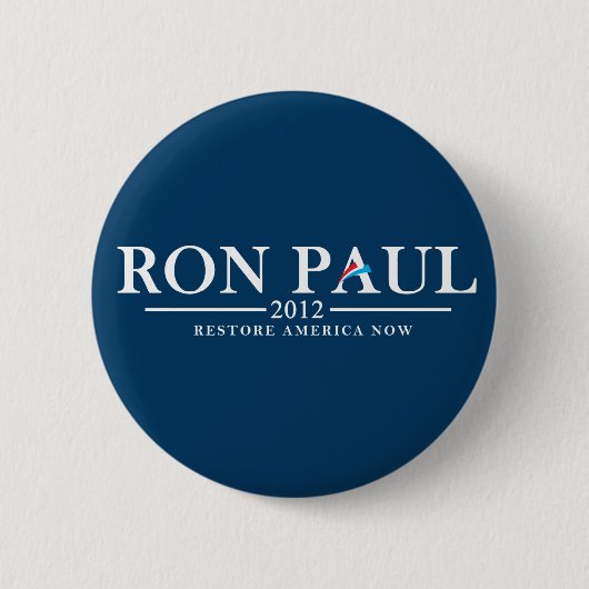 Ron Paul 2012 - Nu Amerika herstellen Ronde Button 5,7 Cm (Voorkant)