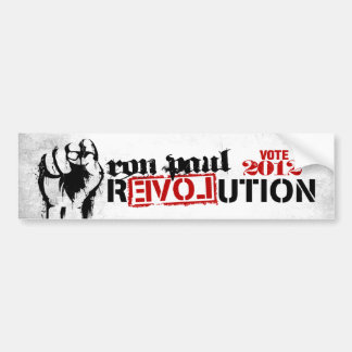 Ron Paul 2012 Revolutie Bumpersticker