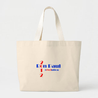Ron Paul 2012 Revolutie Grote Tote Bag