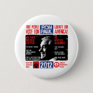 Ron Paul 2012 Ronde Button 5,7 Cm