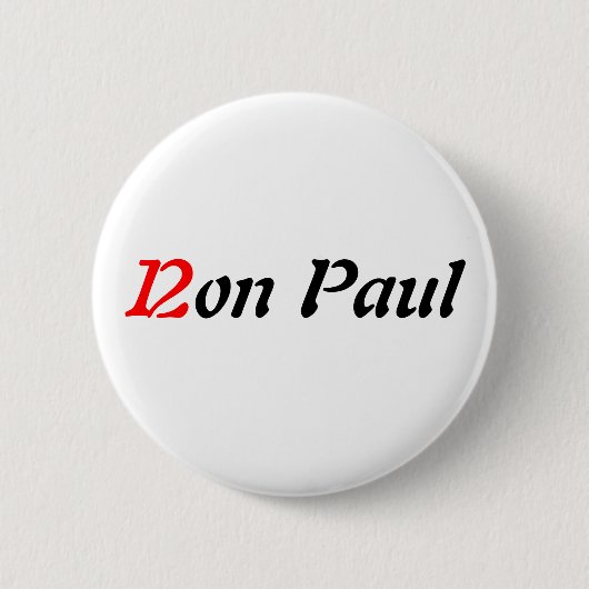 Ron Paul 2012 Ronde Button 5,7 Cm (Voorkant)
