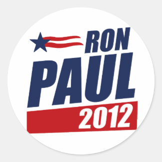 RON PAUL 2012 RONDE STICKER