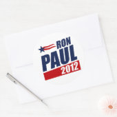 RON PAUL 2012 RONDE STICKER (Envelop)