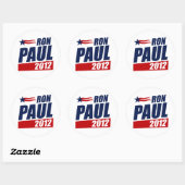 RON PAUL 2012 RONDE STICKER (Vel)