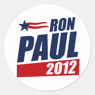 RON PAUL 2012 RONDE STICKER