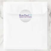 Ron Paul 2012 Ronde Sticker (Tas)