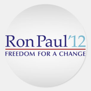 Ron Paul 2012 Ronde Sticker