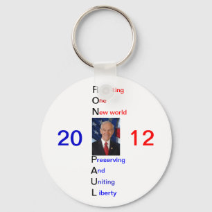 Ron Paul 2012 Supporter Sleutelhanger