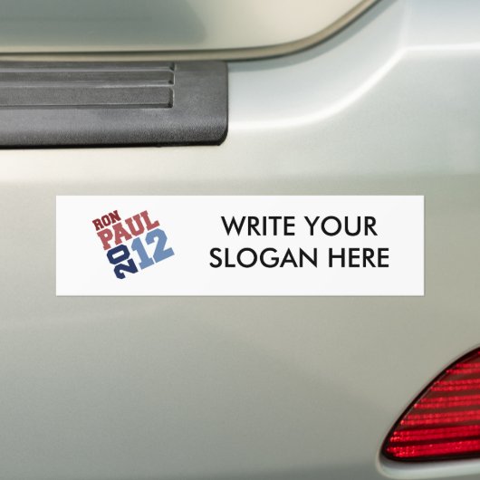 RON PAUL 2012 SWAY BUMPERSTICKER (Op auto)