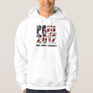 Ron Paul 2012 - Vrede, Vrijheid, Welvaart Hoodie