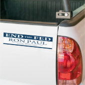 Ron Paul Beëindig De Fed 2012 Bumpersticker (Op Truck)