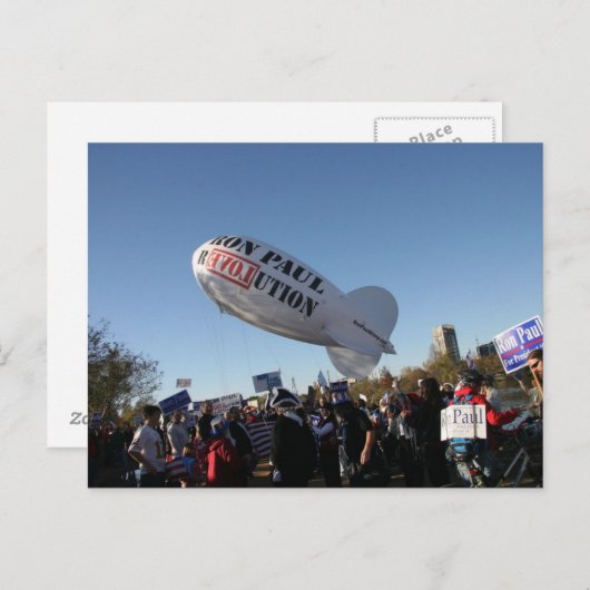 Ron Paul blimp Briefkaart (Voorkant / Achterkant)