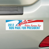 Ron Paul Bumpersticker (Op auto)