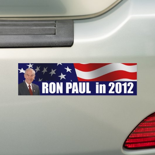 Ron Paul Bumpersticker (Op auto)