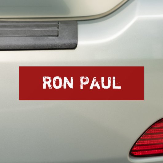 Ron Paul Bumpersticker (Op auto)