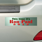 Ron Paul Bumpersticker (Op auto)
