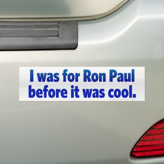 Ron Paul Bumpersticker (Op auto)