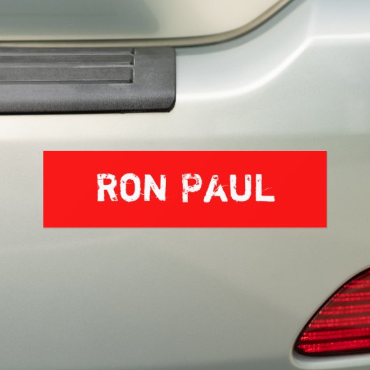 Ron Paul Bumpersticker (Op auto)