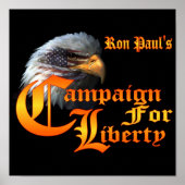 Ron Paul Campaign for Liberty Eagle EYE Poster (Voorkant)