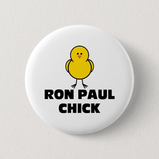 Ron Paul Chick Ronde Button 5,7 Cm (Voorkant)