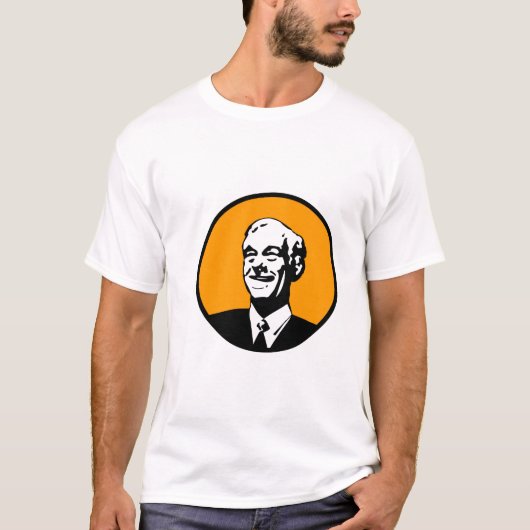 Ron Paul Circle Oranje T-shirt (Voorkant)