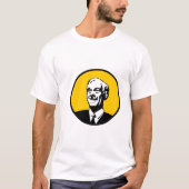 Ron Paul Circle Yellow T-shirt (Voorkant)