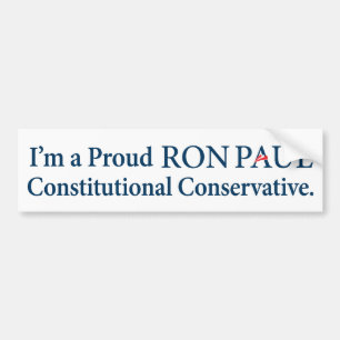 Ron Paul Conservative Bumpersticker