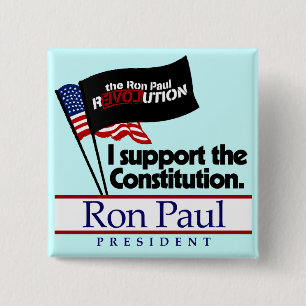 Ron Paul Constitutionele Button