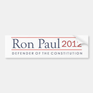 Ron Paul Defender van de Grondwet 2012 Bumpersticker