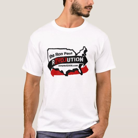 Ron Paul EVOLution T-shirt (Voorkant)
