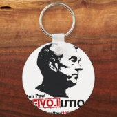 Ron Paul face Stencil - Revolutie Sleutelhanger (Voorkant)