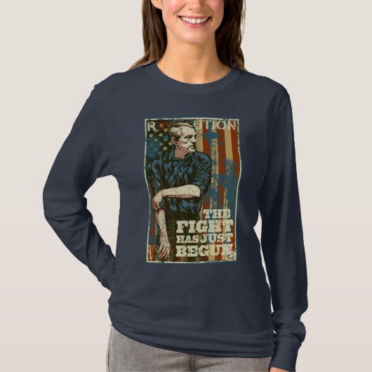 Ron Paul Fight is net begonnen met T-Shirt (Voorkant)