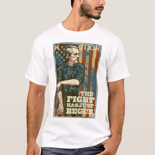 Ron Paul Fight is net begonnen met T-Shirt (Voorkant)