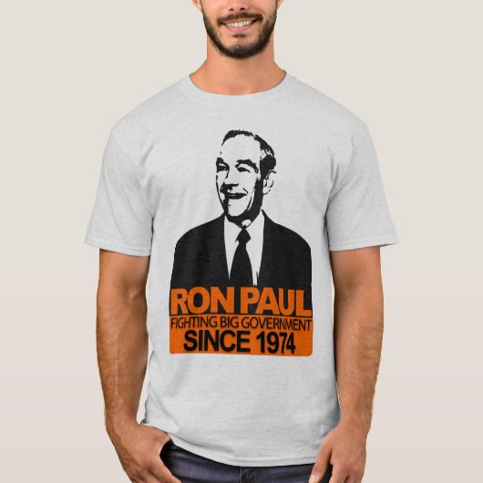 Ron Paul - Fighting Big Government T-shirt (Voorkant)