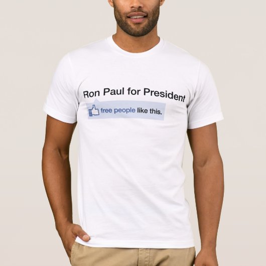 Ron Paul Freedom is populair Shirt (Voorkant)