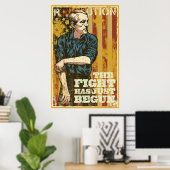 Ron Paul Het gevecht is net begonnen met Poster (Thuiskantoor)