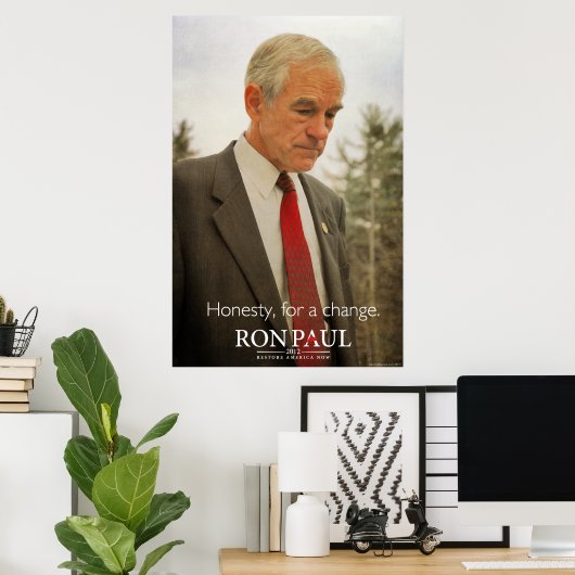 Ron Paul Honesty Print (Thuiskantoor)