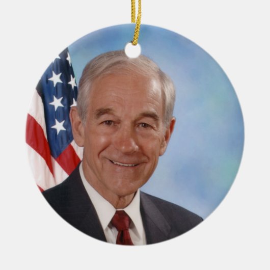 Ron Paul Keramisch Ornament (Voorkant)