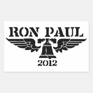 Ron Paul Liberty Black Rechthoekige Sticker