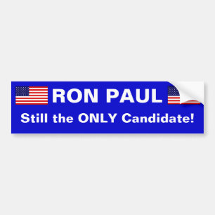 RON PAUL, nog steeds de enige kandidaat Bumpersticker