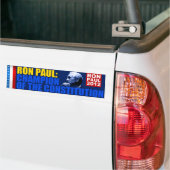 Ron Paul: Ontwerpgrondwet Bumpersticker (Op Truck)