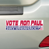 Ron Paul Overhaul Bumpersticker (Op auto)