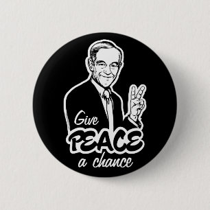 Ron Paul Peace Button
